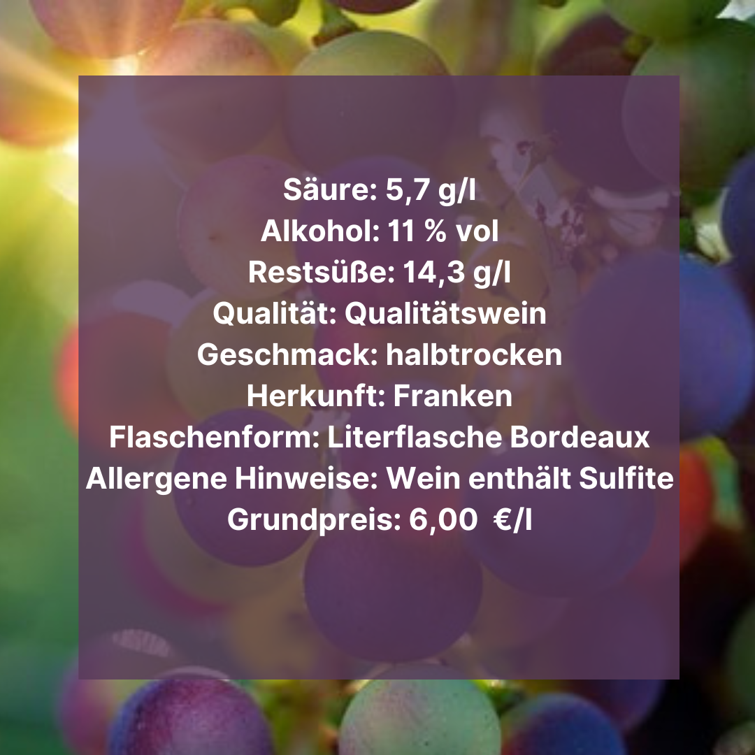 Vier Schoppen Schwarzriesling - halbtrocken - 2023 - Datenblatt